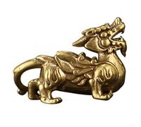 HAMPPLIES Brass Pixiu Hanging Ornament Feng Shui Figurine Desktop Car Decor Lucky Wealth Symbol Gift for Home Office Dashboard