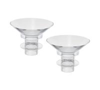 HAMPPLIES Breast Pump Flange Inserts for Electric Breast Pumps, 13mm Silicone Wearable Flange Adapters for Nursing Mothers, Washable Breastfeeding Accessories 2pcs