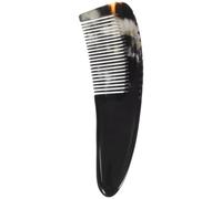HAMPPLIES Buffalo Horn Wide Tooth Comb for Wet Hair Anti-static Hair Pick and Scalp Massager Handmade Large Natural Detangling Styling Tool for Women