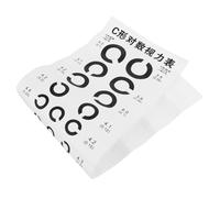 HAMPPLIES C-type Visual Testing Chart for Eye Exams Clear PVC Wall-mounted Eye Chart for Adults and Optometry Tool for Family School and Clinic Use