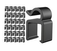 HAMPPLIES Cable Arm 40pcs Plastic and Phone Clips Microphone Black Hold Stand, Tough Design to Wires Firmly, for Recording and Stage Use