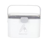 HAMPPLIES Capacity Medicine Organizing Box for Family Use with Multi-Layer Storage High-Grade Material Home Medication Lock Box with Rounded Edges Practical and Sturdy for Safe Medical