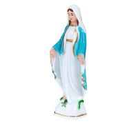 HAMPPLIES Catholicism Ornament Mary Statue Plastic Church Decoration Desktop Adornment Faith Token Unique Elegant Religious Craft for Believers Home Display