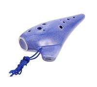 HAMPPLIES Ceramic Alto C Ocarina Flute for Beginners Educational Wind Instrument with Musical Case and Songbook Student Pottery Flute for Practice and Performance