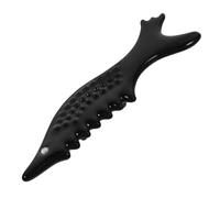 HAMPPLIES Ceramic Fish-shaped Gua Sha Tool Facial Scraping Board for Face Neck Massage Smooth Edges Safe Skin-friendly Design Easy to Hold for Daily Skincare Use