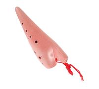HAMPPLIES Ceramic Ocarina Flute for Beginners Students Alto Wind Musical Instrument with Tone Educational Practice Party Entertainment Includes Music Carry Bag