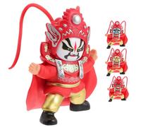 HAMPPLIES Chinese Sichuan Opera Face Changing Doll Ornament Premium Plastic Traditional Peking Opera Souvenir Classical Costume Figurine for Home and Theater Decor