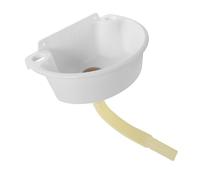 HAMPPLIES Compact No-Drill Wall-Mounted Bathroom Sink for Small Spaces Lightweight Plastic Washbasin with Smooth Hygienic Surface Space-Saving Corner Vanity for Apartments Rvs Utility Rooms