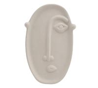 HAMPPLIES Creative Ceramic Face Vase for Flower Arranging Small Long Face Design with Smooth Mouth Stylish Home Decor Craft for Dried Flowers Unique Gift for Friends and Housewarming