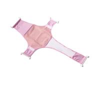 HAMPPLIES Cross-Shaped Bath Net Sling in Pink Tub Seat Support for and Boy Girl Easy to Install and Clean Comfortable Head and for Safe Bathing