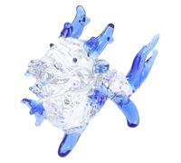 HAMPPLIES Crystal Dragon Statue Figurine with Stable Base Unique Miniature Animal Sculpture for Home Office Desk Decoration Compact Blue Five-colored Dragon Model for Chinese Year Blessings