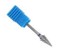 HAMPPLIES Cuticle Drill Bit for Manicure High Hardness Tungsten Steel Nail Grinding Head Tool for Dead Skin Removal and Nail Reshaping Umbrella Shape Compatible with Salon and Home Use