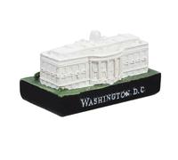 HAMPPLIES Dc Souvenir Resin White House Sculpture Paperweight Miniature Model Trinket Ornament Collectible with Intricate Detailing and Elegant Decor for History Enthusiasts and Cultural