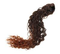 HAMPPLIES Deep Curl Afro Ponytail Extension for Women Synthetic Elastic Hairpiece Secure Fit Curly Hair Decoration for Casual and Formal Occasions