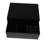 HAMPPLIES Detachable Black Eyelash Extension Pillow Shelf Stand for Lash Techs Comfortable Neck with Tool Organizer Portable Lash Extension Display Cabinet for Professional Use