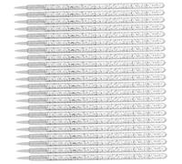 HAMPPLIES Disposable Fine Point Eyeliner Brushes Set with Nylon Fiber Tips for Precise Eye, Lip, and Lash Makeup, Small Black Crystal Handle Applicators for Professional Beauty Use