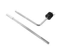 HAMPPLIES Drum Set Cymbal Extension Bracket Zinc Alloy Portable Lightweight Silver Extra-Long Pole Style Versatile Design with Cymbal Arm Bass Holder for Performance Needs