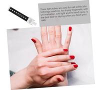 HAMPPLIES Dual Light Source LED Nail Gel Dryer Light Tube Blacklight Lamp Bulb for UV LED Gel Curing Fast Drying Nail Lamp Replacement with Gentle Hand-Safe Illumination Aluminum Alloy