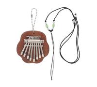 HAMPPLIES Durable Tone Mini Kalimba Finger Piano Smooth Touch Musical Instrument for Adults Portable Pentagram Playing Music
