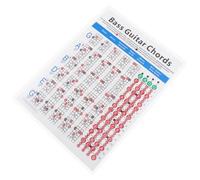 HAMPPLIES Electric Bass Finger Guide Chord Chart for Beginners Guitar Chord Diagram for Learning and Practice Useful Electric Bass Accessory for Songwriting and Music Theory