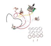 HAMPPLIES Electric Guitar Circuit Wiring Assembly Five Speed Socket for Long Term Use Replacement for Old Broken Components Essential Electric Guitar Supplies Black