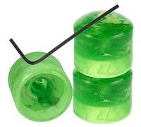 HAMPPLIES Electric Guitar Potentiometer Control Knobs Plastic and Metal Rotary Knobs Easy Installation Replacement Parts for Bass with Wrench Green 4pcs