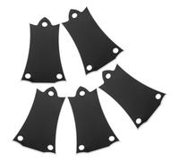 HAMPPLIES Electric Guitar Truss Rod Cover Plate Black Metal Bass Clock-shaped Neck Headstock Shield for Professional Instrument Repair and Neck Protection