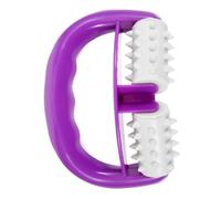 HAMPPLIES Ergonomic Muscle Roller Massager for Arms and Legs Lightweight Manual Deep Tissue Massage Tool for Cellulite Relief and Muscle Relaxation at Home Office Travel Purple