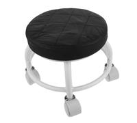 HAMPPLIES Ergonomic Rolling Drafting Stool with Wheels for Office and Home Use Portable Comfortable Seating Chair for Beauty Salon and Living Stylish Black Compact Stool
