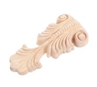 HAMPPLIES European Style Hardwood Corbel Reusable Decorative Column Adornment for Interior Exterior Home Corbels Vintage Lightweight Wood Carved Accent for Door Window Cabinet Furniture