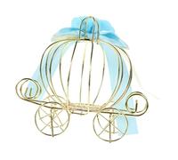 HAMPPLIES European Style Pumpkin Cart Candy Box Decorative Wrapping Box for Wedding Party Treats and Halloween Sweets Storage Small Gift Container with Creative Pumpkin Carriage Design