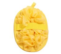 HAMPPLIES Exfoliating Loofah Body Scrubber for Women Deep Cleansing Bath Ball with Soft Texture Shower Accessory for Dirt Removal and Stylish Bathroom Decor Yellow