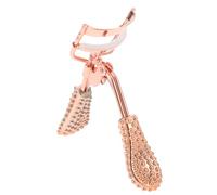 HAMPPLIES Eyelash Curler Rose Gold Non-Slip Handle Precision Eyelash Curling Tool for Women Portable Makeup Accessory with Ergonomic Design for Safe Comfortable Use