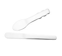 HAMPPLIES Face and Small Cosmetic Scoop 2pcs 304 Metal Skincare Tools Reusable Beauty Scoop for Precise Eye Cream Application and Makeup Mixing