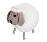 HAMPPLIES Felt Sheep Statue Handmade Wool Lamb Decor for Living Bedroom Table Top Standing Sheep Ornament Cute Farm Animal Decoration for Collectors
