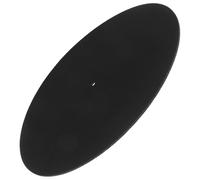 HAMPPLIES Felt Turntable Slipmat for Vinyl Records Black Felt Platter Mat Anti-static Record Player Accessory for Noise Reduction and Stability on Vinyl Turntables