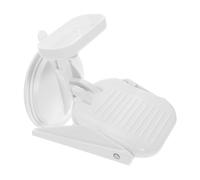 HAMPPLIES Foldable Plastic Suction Cup Shower Foot Rest with Soap Holder Foot Pedal Control for Pregnant Women and Elderly Bathroom Use