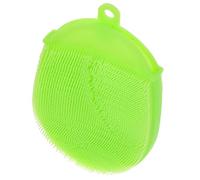 HAMPPLIES Food Grade Silicone Body Brush Exfoliating Glove for Bath and Shower Spa Massage Gentle Skin Cleanser for Women Men and Acid Resistant Soft Scrubber in Green