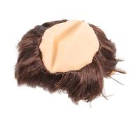 HAMPPLIES Funny Bald Monk Wig for Men Lightweight Cosplay Prop with Realistic Appearance for Halloween Party Stage Performance and Events Unique Adult Monk Headpiece