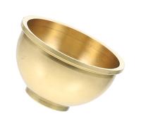 HAMPPLIES Golden Copper Buddhist Water Cup for Temple Offering Anti-aging Sturdy Water Bowl Compact Sacred Vessel for Home Decor and Ritual Use East Asian Culture