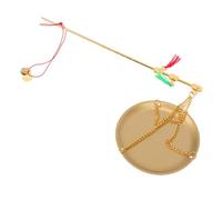 HAMPPLIES Gram Small Scale in Golden Copper Material with Simple to Read Display, Portable Weighing Tool for Kitchen and Traditional Chinese Medicine Use