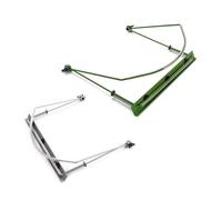 HAMPPLIES Green Harmonica Holder Neck Metal Frame Adjustable Harp Rack Mouth Organ Accessory Stainless Steel for Playing Compatible with Various Brands