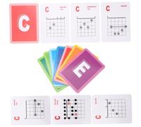 HAMPPLIES Guitar Learning Guide Chart for Beginners and Kids 49pcs Easy to Read Guitar Chord Practice Charts on Coated Paper