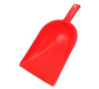 HAMPPLIES Hand-held Plastic Dustpan and Brush Set for Desktop Cleaning Reusable Thickened Trash Dustpan in Red for Home and Office Use