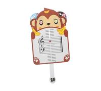 HAMPPLIES Handheld Music Staff Whiteboard with Cute Monkey Design for Portable Note Reading Flash Card Piano Learning Tool for Music Lessons and Rhythm Teaching