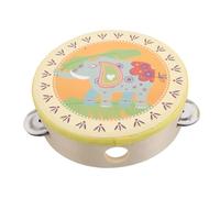 HAMPPLIES Handheld Percussion Tambourine with Cloth Musical Rhythm for Early Childhood Music Education Montessori Learning Interactive Play for Boys