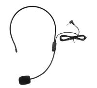 HAMPPLIES Headset Microphone for Speaking with Stable Connection and Build Design for Teachers and Tour Guides Black Wired Mic for Live Performance and Clear Voice
