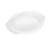 HAMPPLIES Heat Resistant Clear Glass Microwave Food Cover for Splatter Protection Ovenproof Cookware Lid Fits Microwave Bowls and Steamers Kitchen Accessory