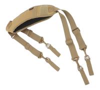 HAMPPLIES Heavy Duty Carpenter Tool Belt Suspenders with Padded Straps, Multifunctional Work Suspenders for Electricians and Construction, Khaki Adjustable Tool Organizer Belt for Men