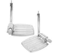 HAMPPLIES Heavy Duty Wheelchair Footrest Metal Foot Pedals for Patient Support Quick Lift Leg Rests Compatible with Wheelchair Brands